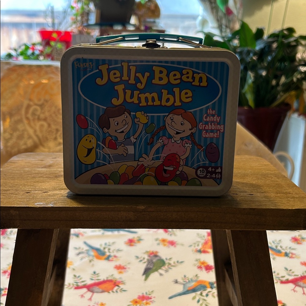 Fundex Jelly Bean Jumble the Candy Grabbing Game! New In Lunchbox Style Box 2007